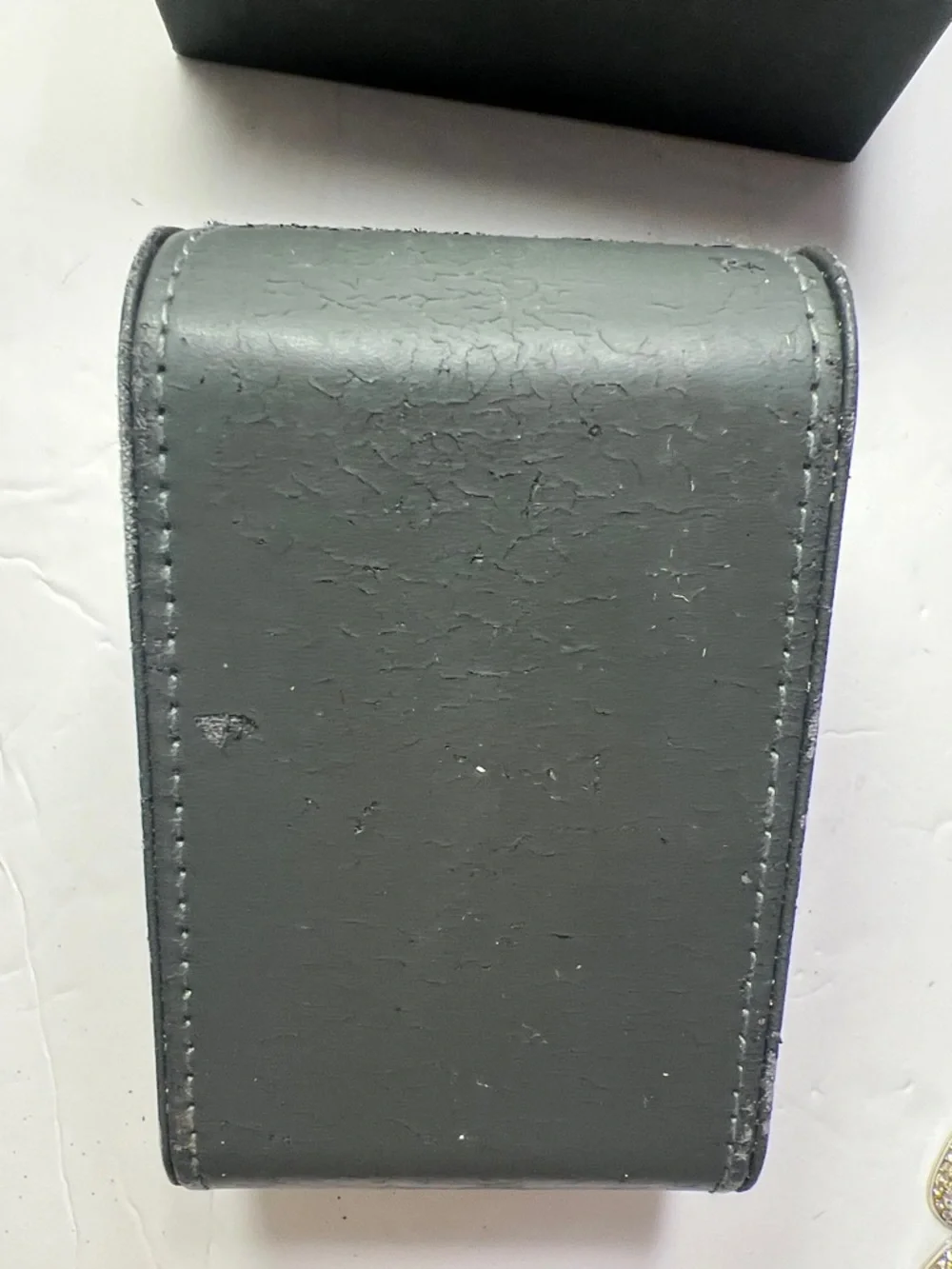 Vintage Movado Watch Box Gray Empty Used